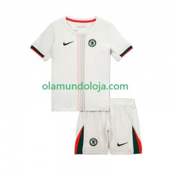 Camisola Chelsea Criança Equipamento Segundo 2025-2026 Manga Curta